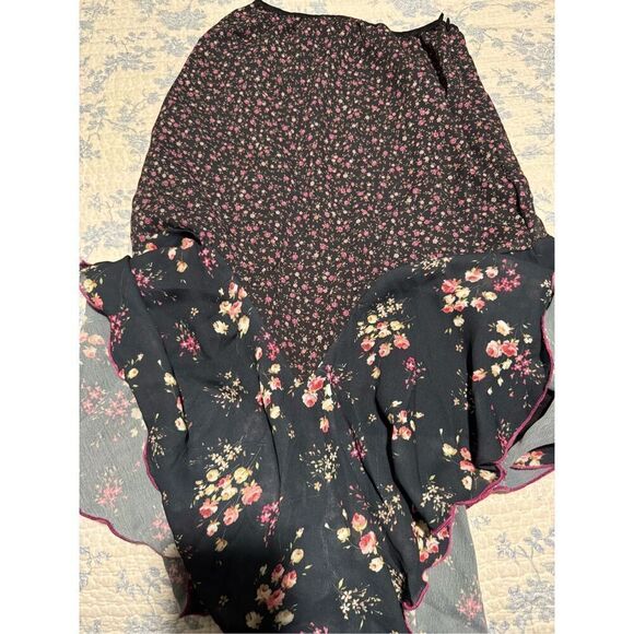 Y2K  floral fairycore midi skirt M - Picture 8 of 8